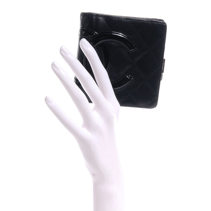 Chanel Calfskin Quilted Cambon Bi-Fold Wallet Black 2 of 7
