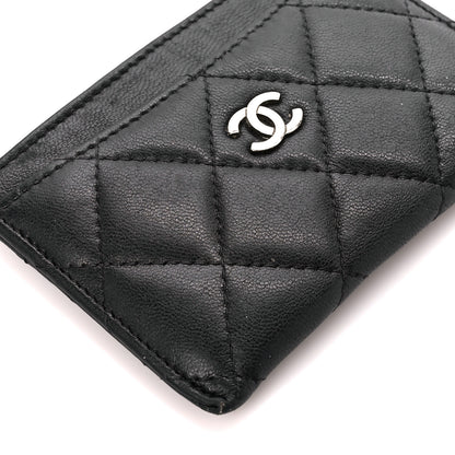 Chanel Lambskin Quilted Card Holder Black 9 of 12