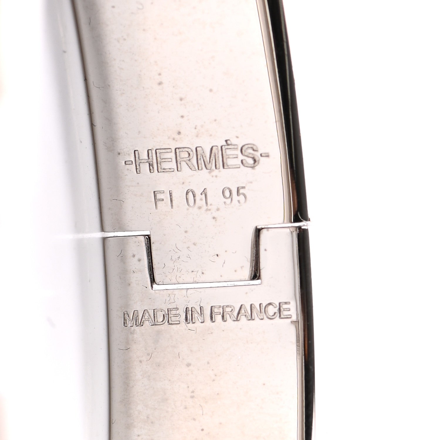 Hermes Enamel Narrow Clic Clac H Bracelet PM White 4 of 4