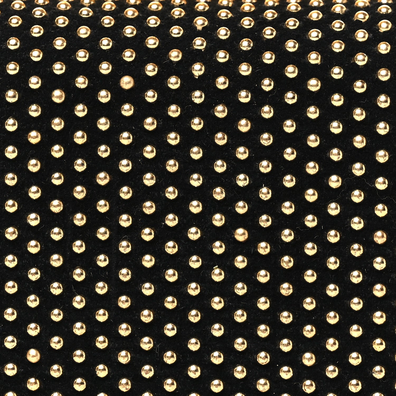 Alexander McQueen Suede Studded Skull Knuckle Box Clutch Black Gold 8 of 10