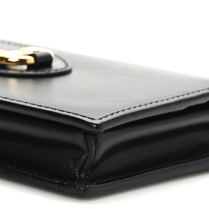 Gucci Boarded Plutone Calfskin Horsebit 1955 Wallet On Chain Black 8 of 8