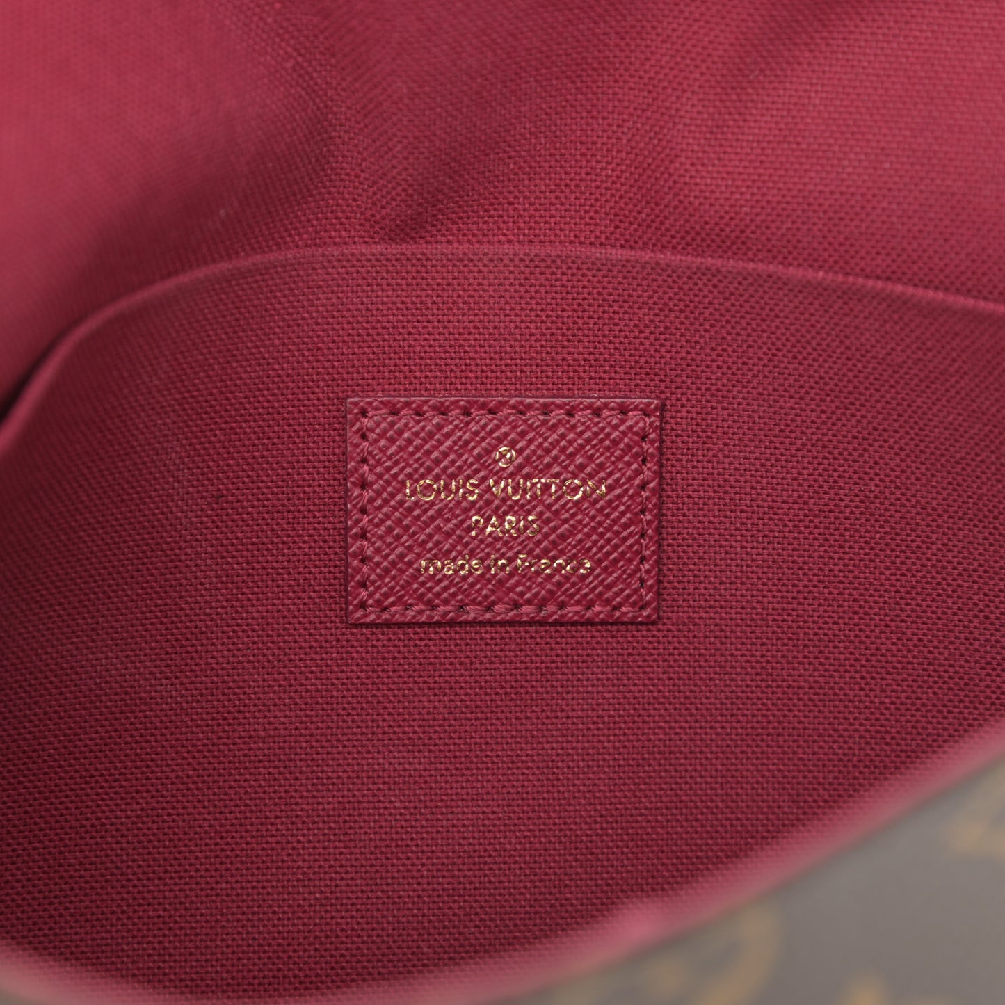 Monogram Pochette Felicie Chain Wallet Fuchsia