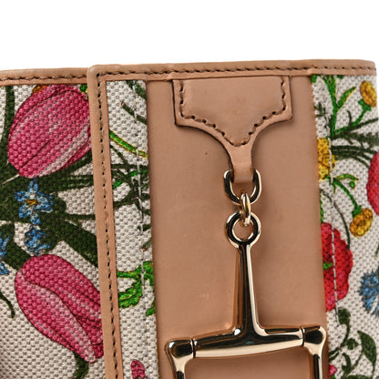 Gucci Canvas Floral Flora Hasler Card Case Wallet White 7 of 7