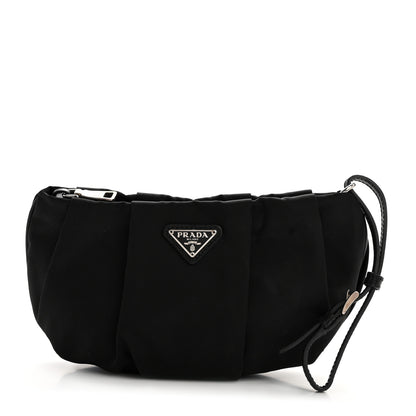 Prada Tessuto Nylon Wristlet Clutch Black 1 of 11