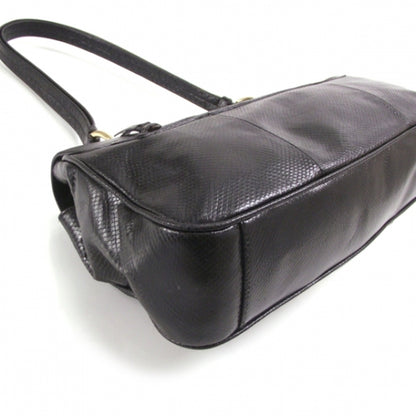 Gucci Python Flap Shoulder Bag Black 5 of 11