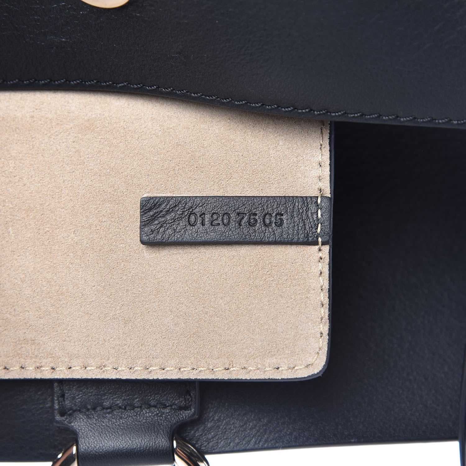 Chloe Suede Calfskin Mini Faye Shoulder Bag Carbon Grey 9 of 10