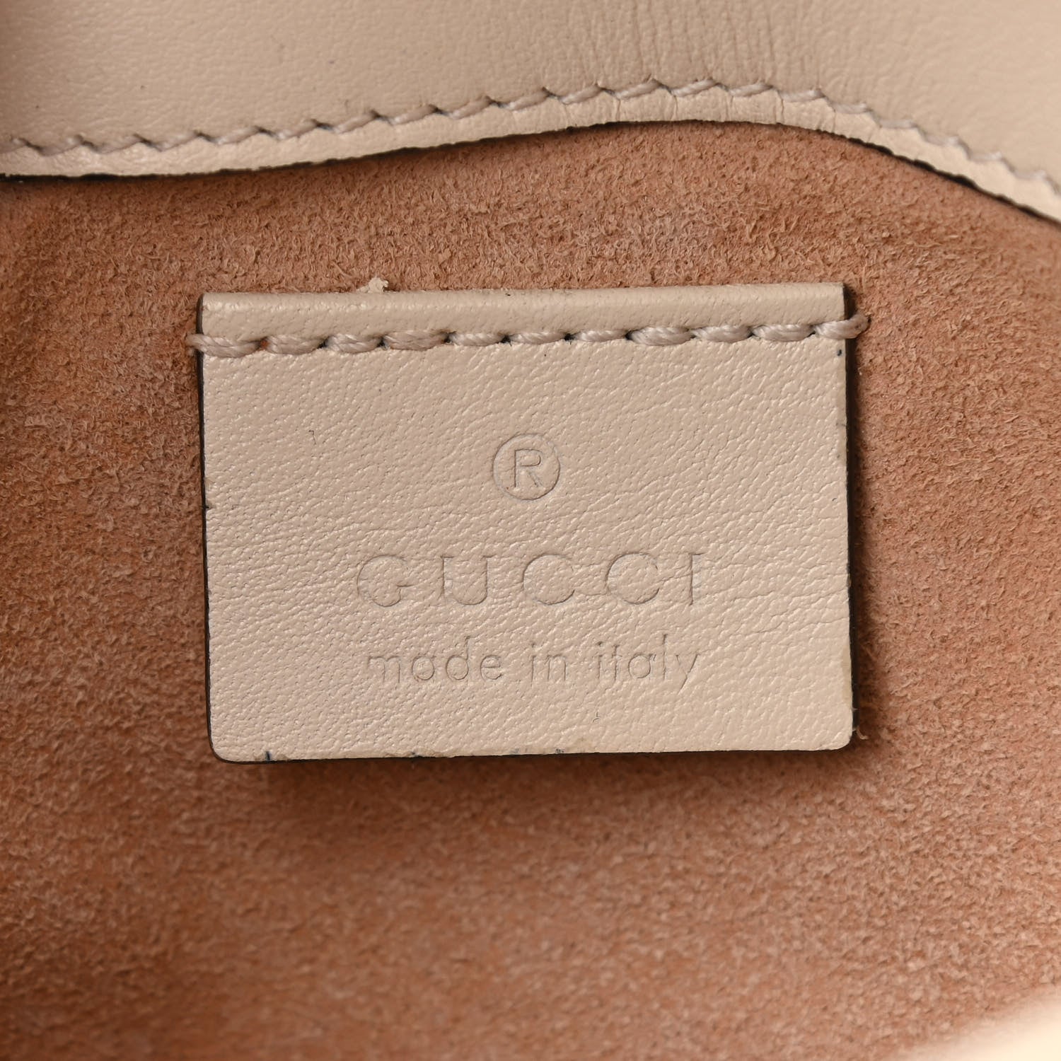 Gucci Calfskin Matelasse Super Mini GG Marmont Shoulder Bag White 6 of 12