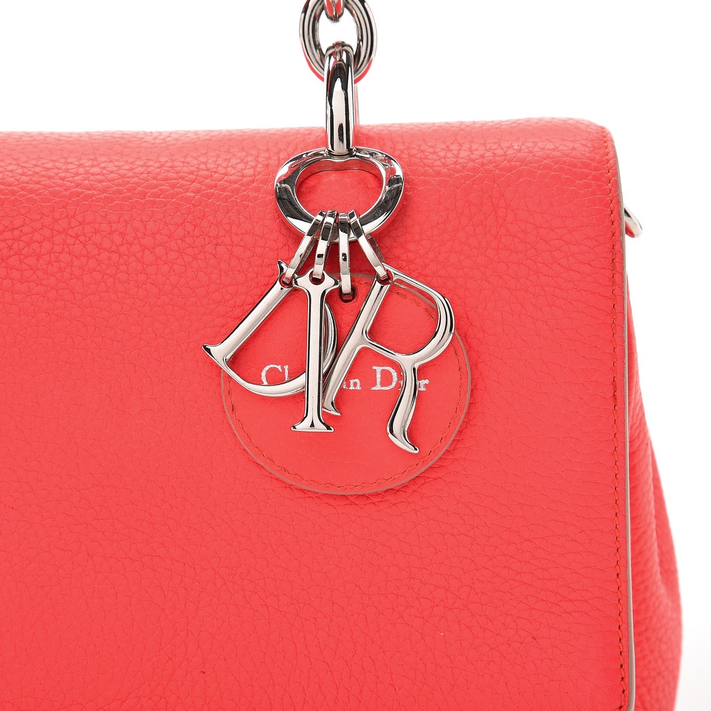 Bullcalf Mini Be Dior Satchel Fluorescent Goji Pink
