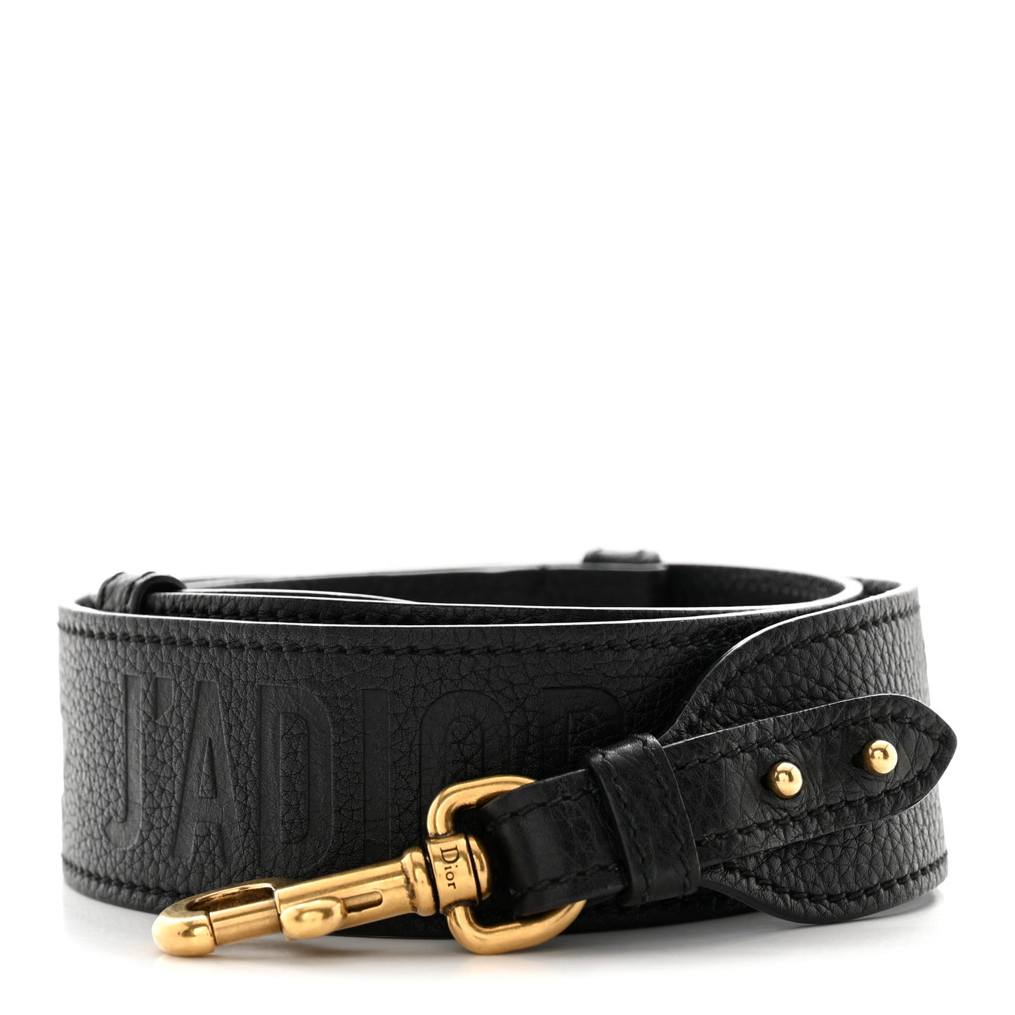 Calfskin J'Adior Shoulder Strap Black