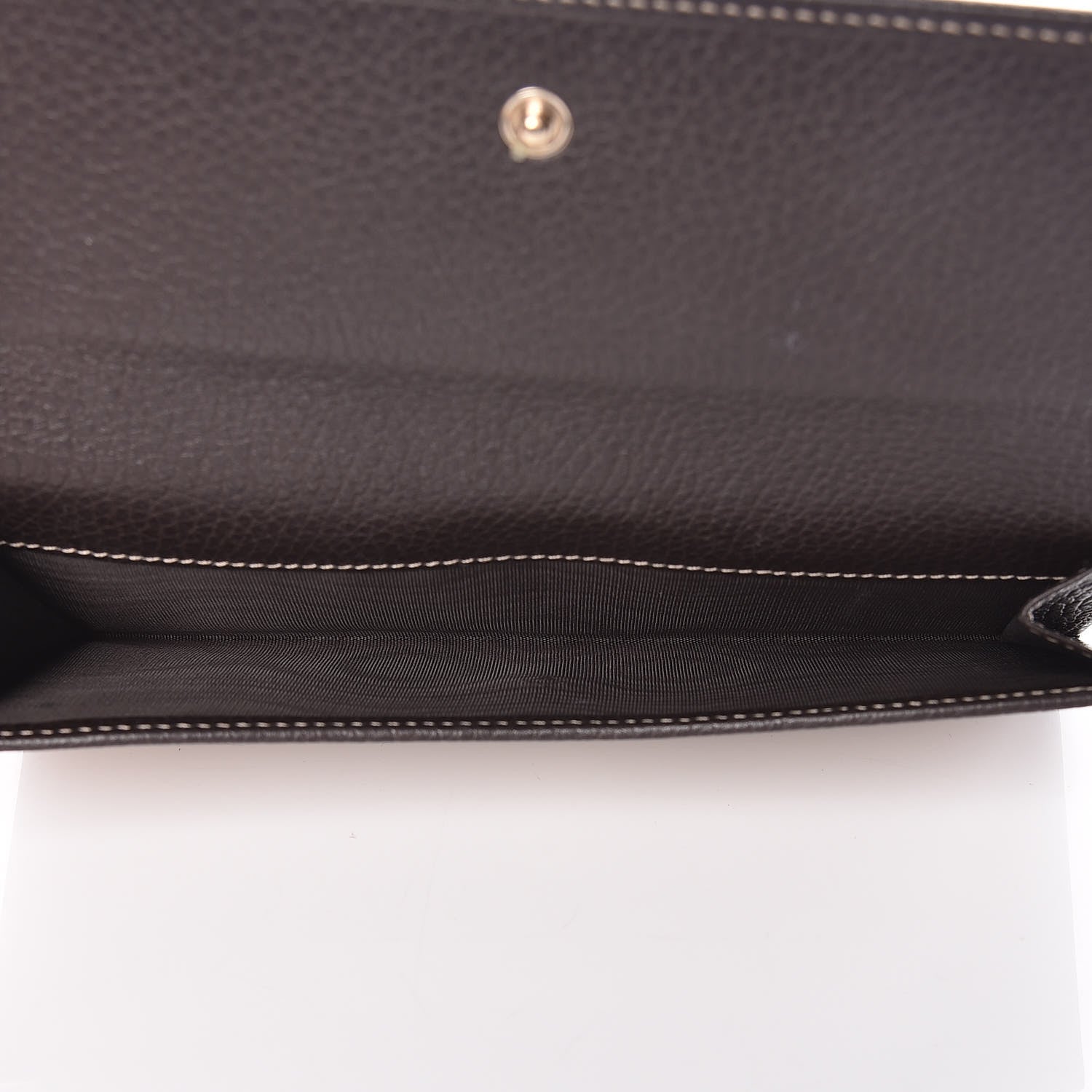 Gucci Calfskin Monogram Blondie Continental Wallet Dark Brown 5 of 9