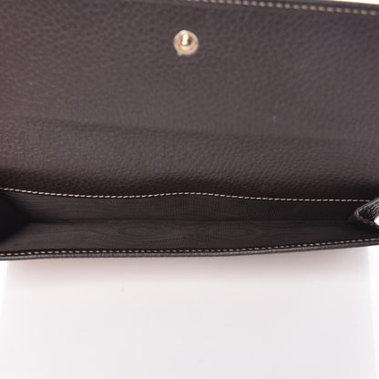 Gucci Calfskin Monogram Blondie Continental Wallet Dark Brown 5 of 9