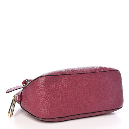 Burberry Heritage Grain Check Embossed Small Orchard Bowling Bag Dark Plum 4 of 11