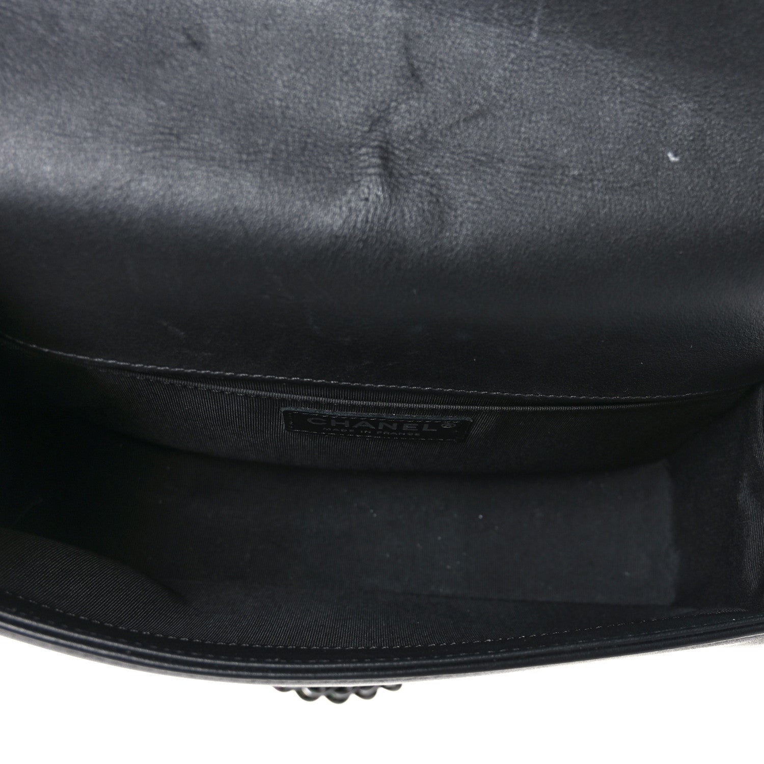 Chanel Calfskin Quilted Medium Boy Flap So Black 5 of 9