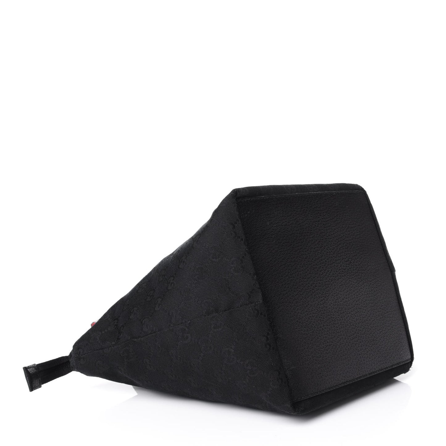 GG Monogram Small Web Handle Bucket Tote Black