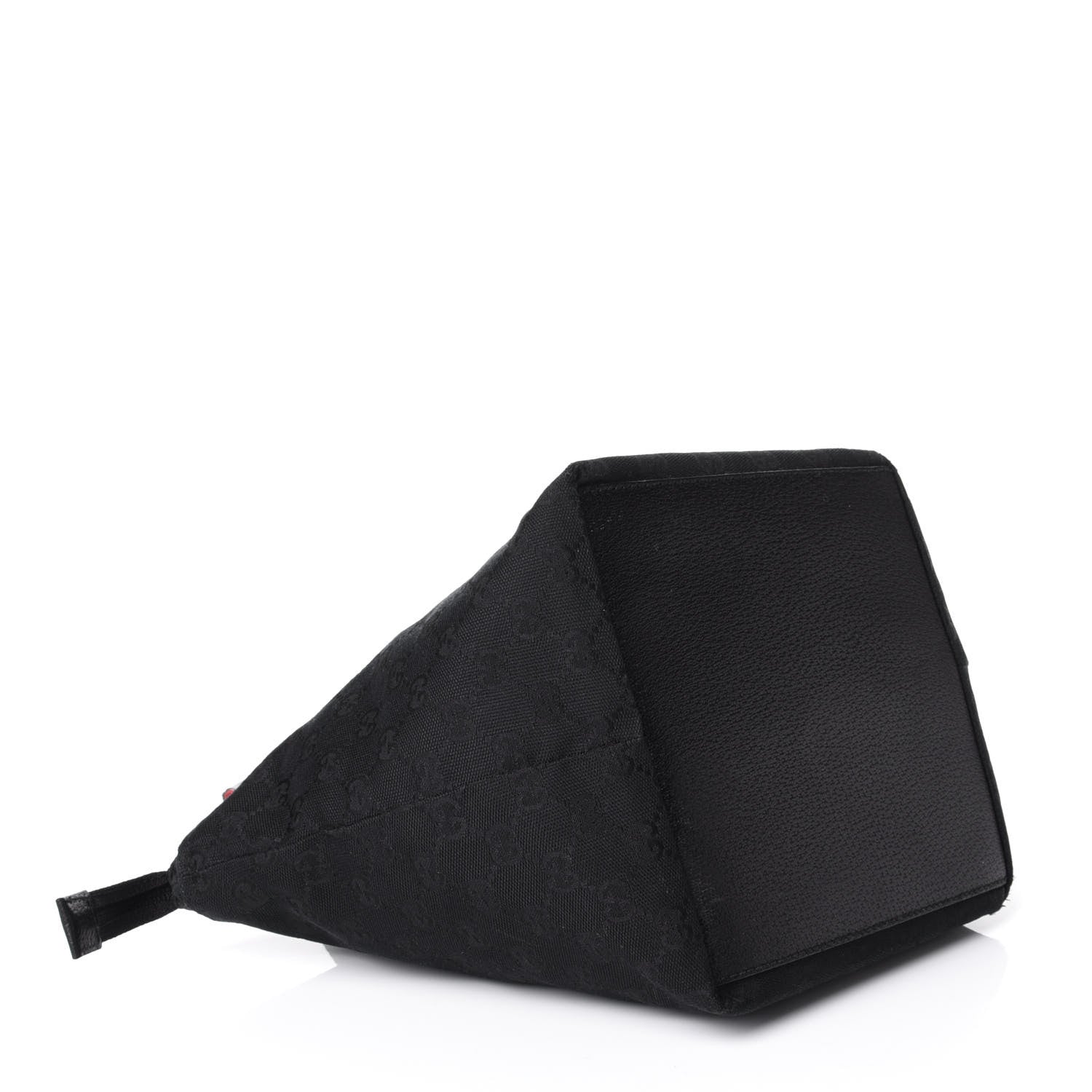 Gucci GG Monogram Small Web Handle Bucket Tote Black 4 of 10