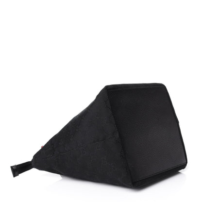 Gucci GG Monogram Small Web Handle Bucket Tote Black 4 of 10