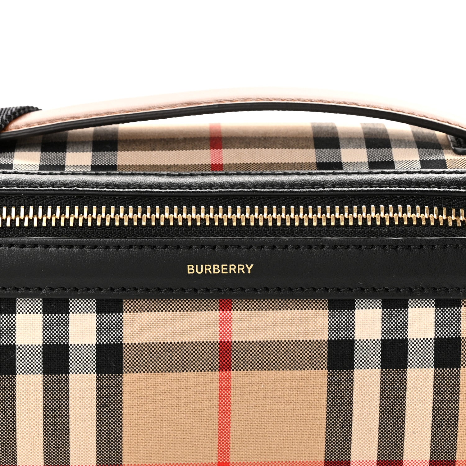 Burberry Vintage Check Calfskin Barrel Bag Archive Beige 7 of 9