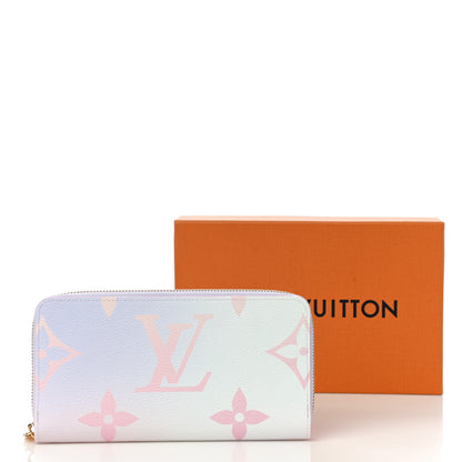 Louis Vuitton Monogram Giant Spring In The City Zippy Wallet Sunrise Pastel 10 of 10