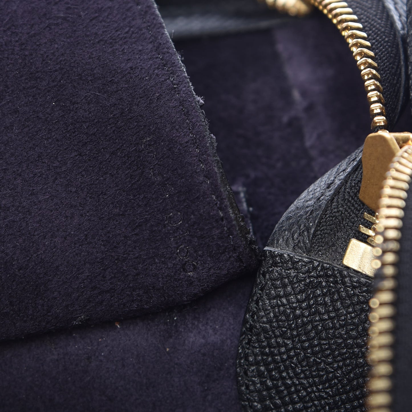 Grained Calfskin Small Belt Bag Black