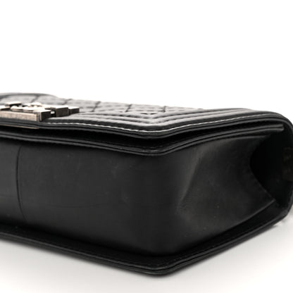 Chanel Calfskin Stitched Medium Boy Flap Black 9 of 10