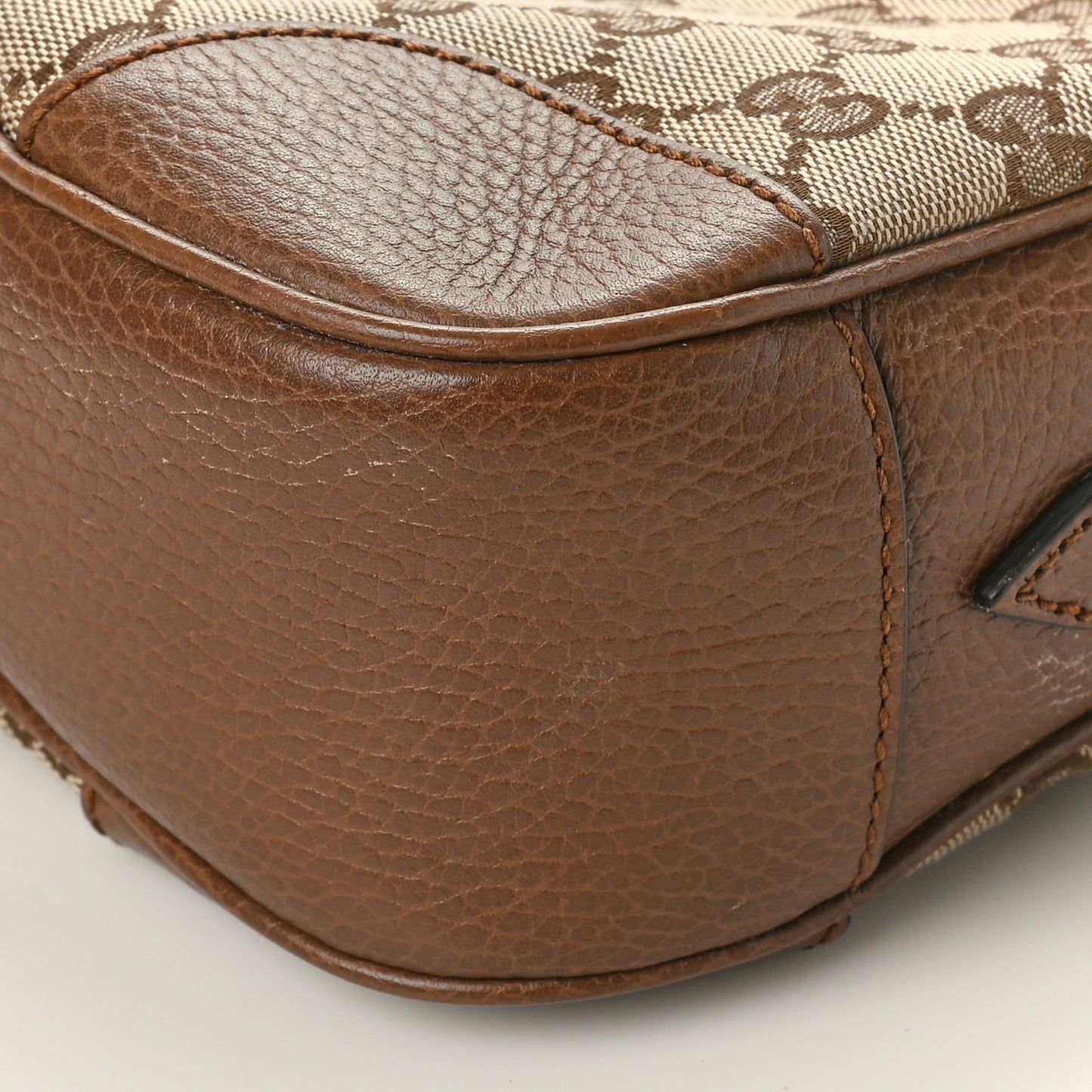 Monogram Mini Bree Messenger Bag Beige Tabacco