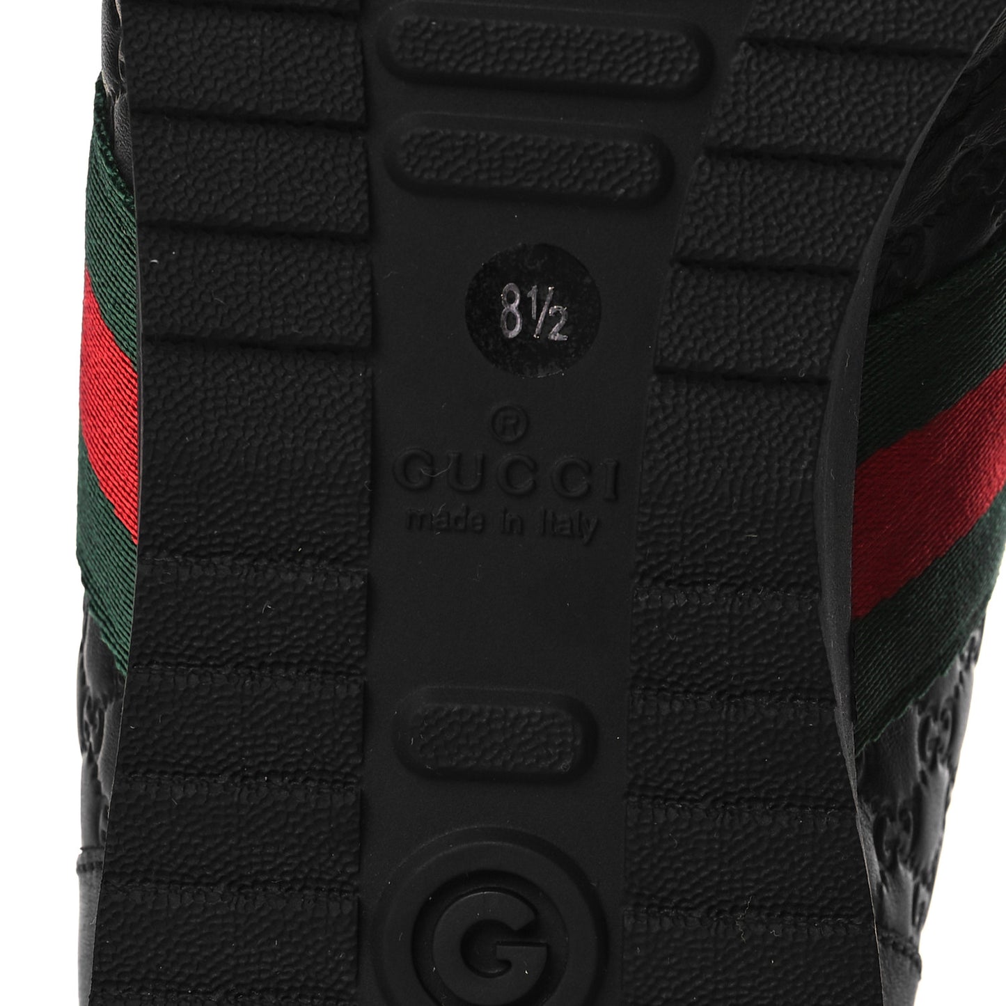 Microguccissima Mens Web Sneakers 8.5 Black