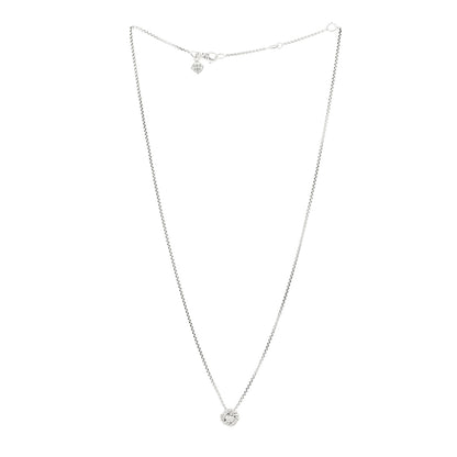 David Yurman Sterling Silver Diamond 8mm Petite Infinity Pendant Necklace 3 of 5