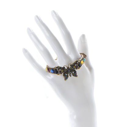 Gucci Calfskin Crystal Butterfly Bracelet Multicolor 2 of 5
