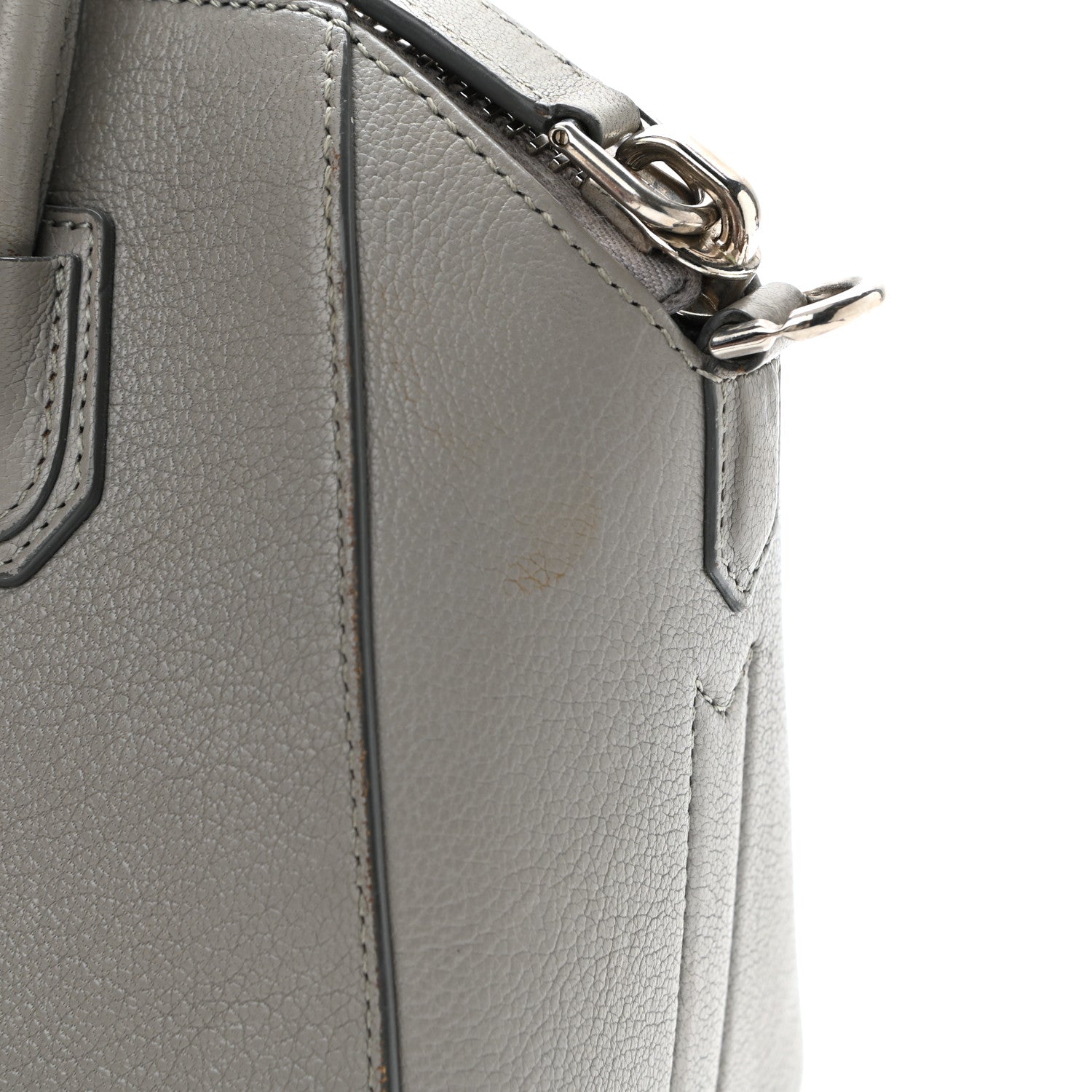 Givenchy Sugar Goatskin Mini Antigona Pearl Grey 18 of 19