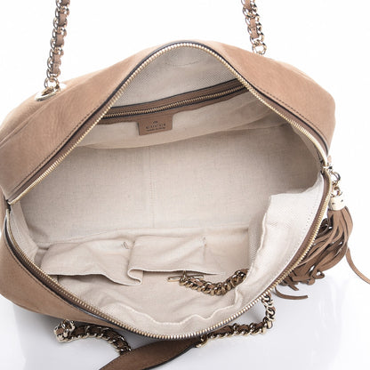 Gucci Vitello Range Medium Soho Bowler New Fango 5 of 14