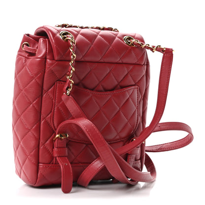 Chanel Lambskin Quilted Mini Urban Spirit Backpack Red 3 of 10