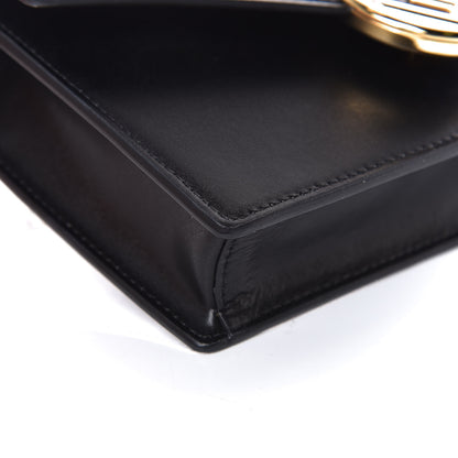 Fendi Vitello Liberty Lucido F is Fendi Medium Envelope Wallet on Chain Black 7 of 8