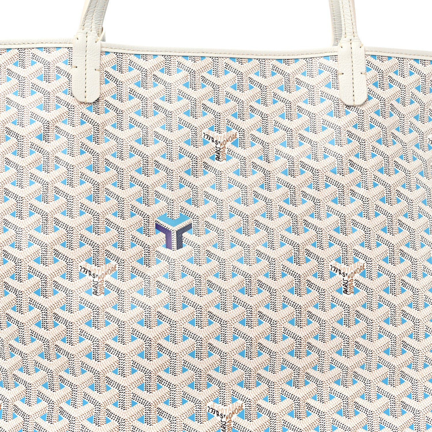 Goyard Goyardine Saint Louis Claire Voie GM White Opaline 9 of 11