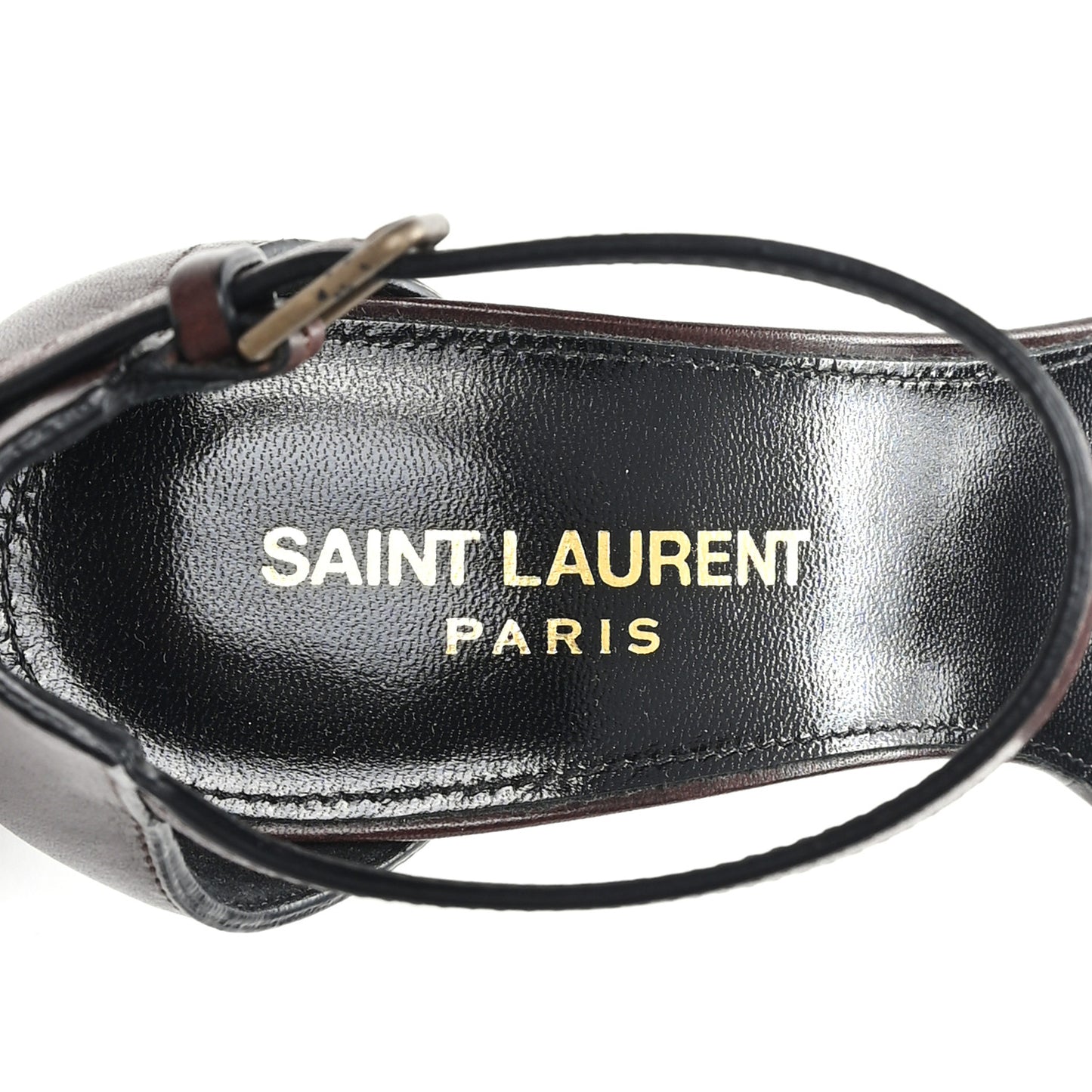 Calfskin Opyum Sandals 36.5 Brown