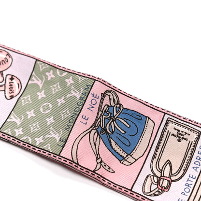 Louis Vuitton Silk Jeu De Louis BB Bandeau Rose 8 of 8