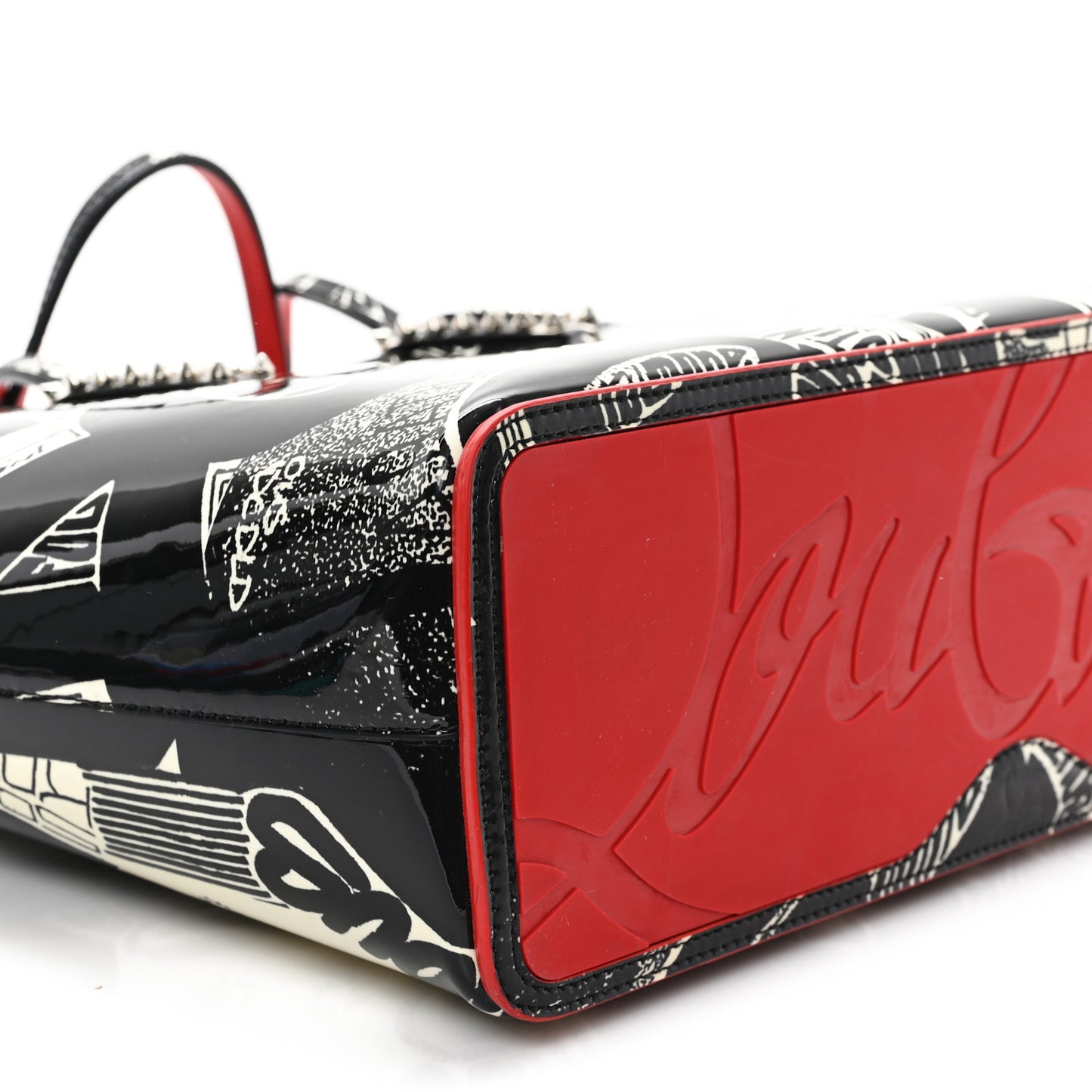 Patent Metro Graf Spikes East West Cabata Tote Black
