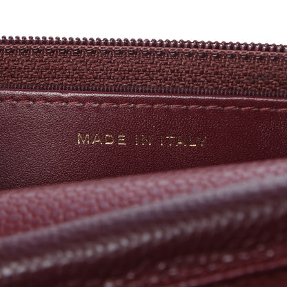 Chanel Caviar Quilted Wallet on Chain WOC Burgundy 7 of 9