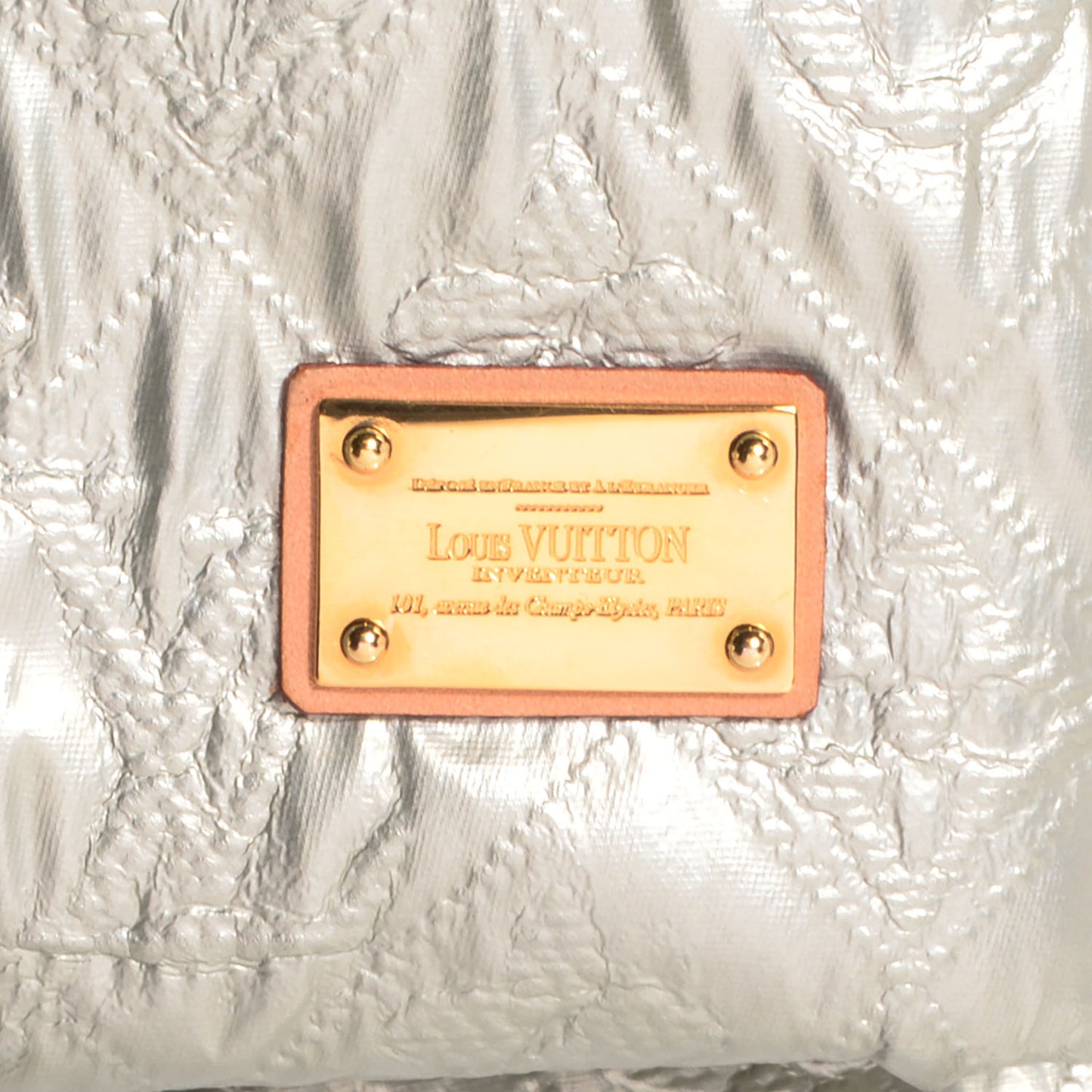 Jacquard Quilted Monogram Limelight Clutch GM Perle