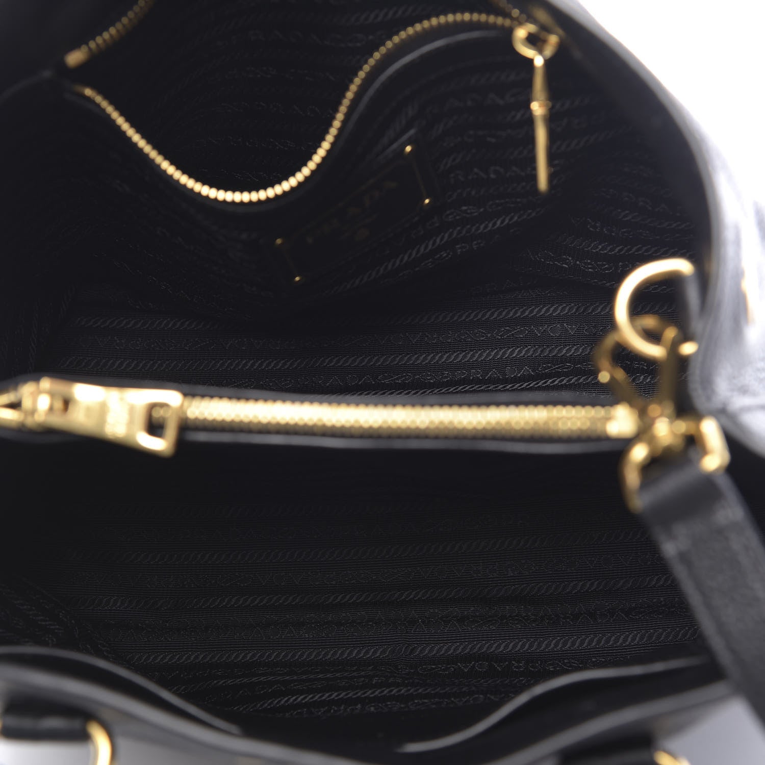 Prada Vitello Phenix Top Handle Bag Black 4 of 8