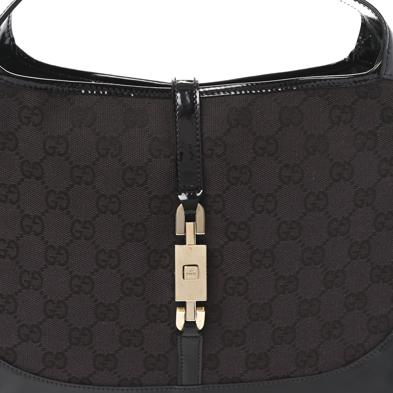 Gucci Monogram Jackie O Chain Hobo Dark Brown 8 of 10