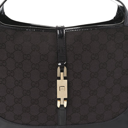 Gucci Monogram Jackie O Chain Hobo Dark Brown 8 of 10