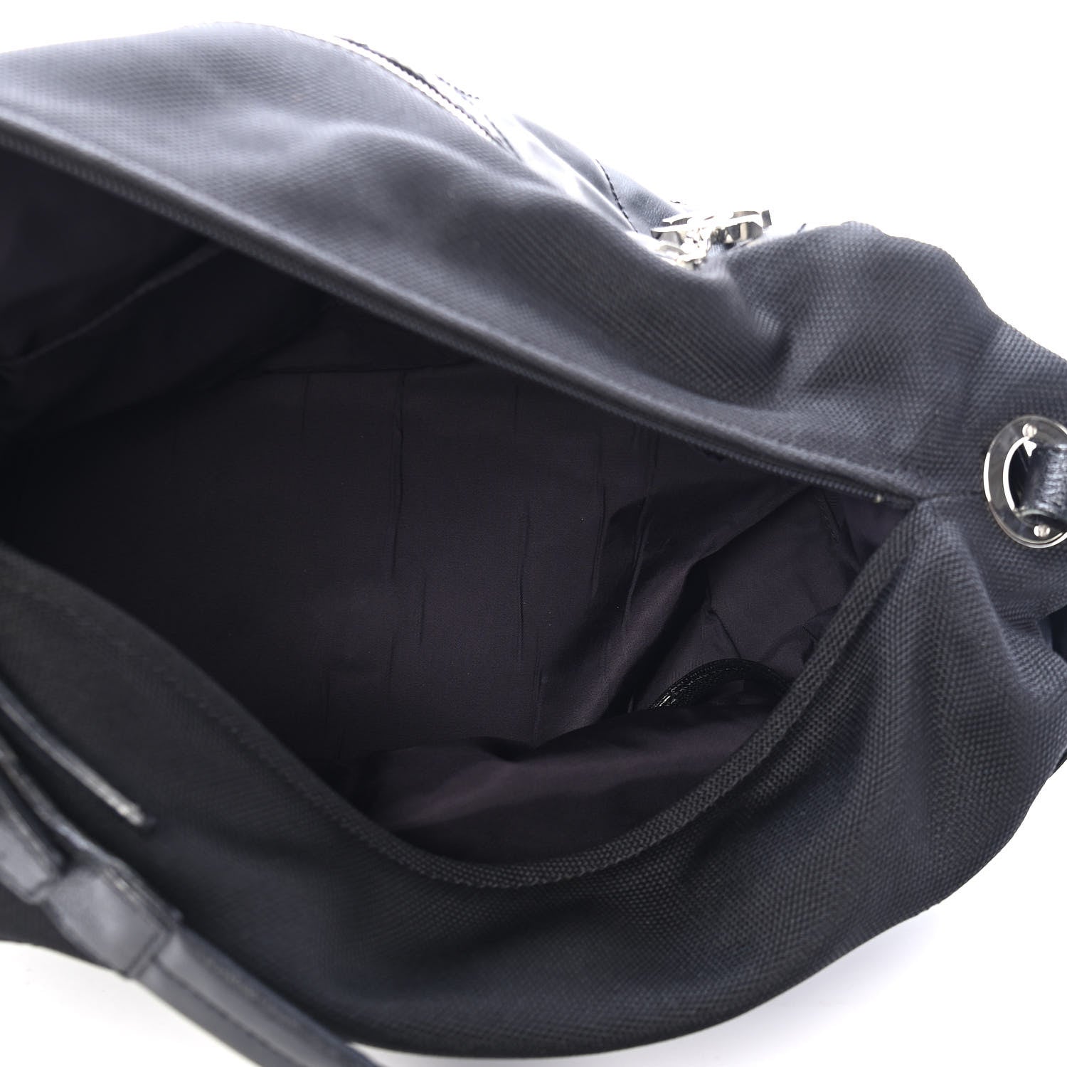 Chanel Coated Canvas Paris Biarritz Hobo Black 4 of 6