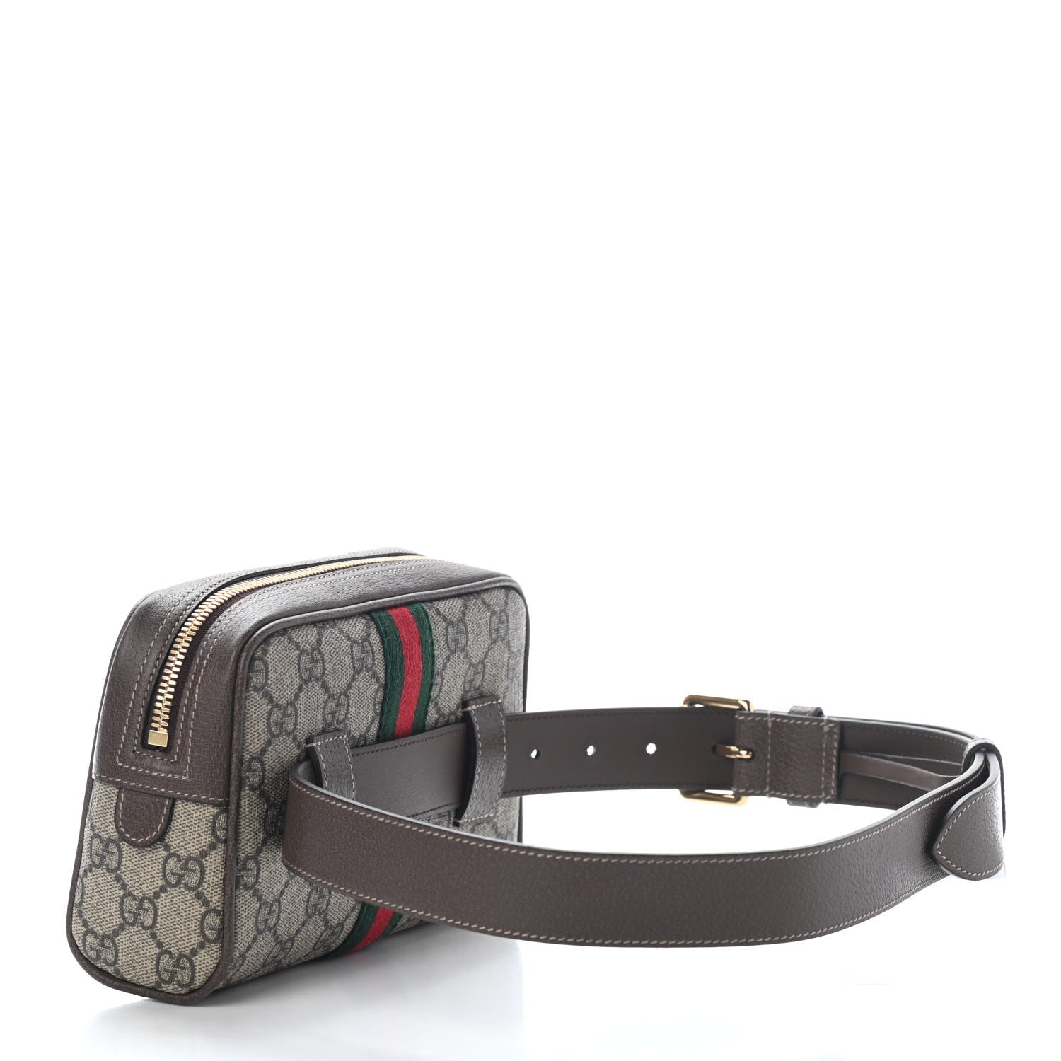Gucci GG Supreme Monogram Web Small Ophidia Belt Bag 75 30 Dark Brown 3 of 7