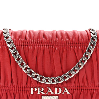 Prada Nappa Gaufre Wallet On Chain Fuoco 7 of 9