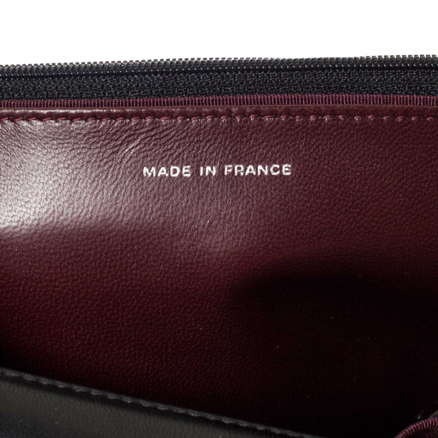 Lambskin Quilted Wallet On Chain WOC Black