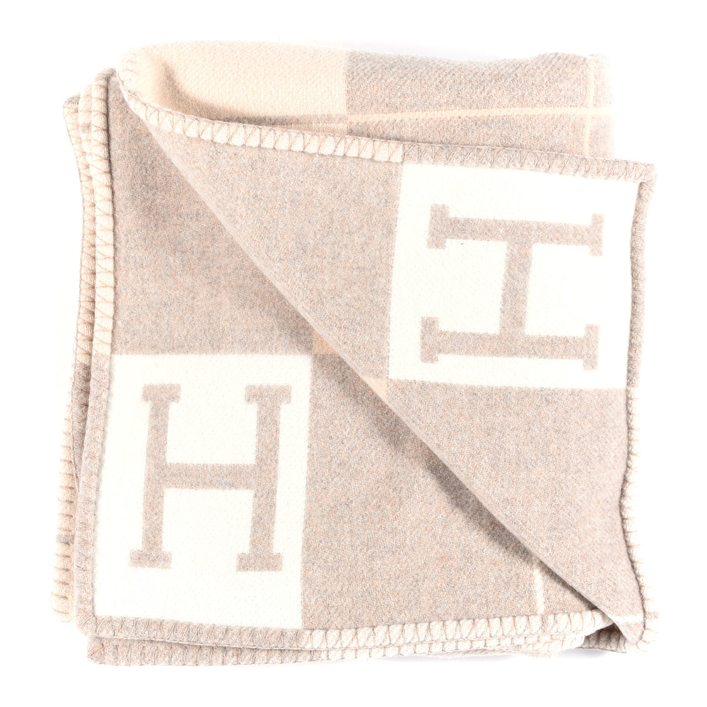 Wool Cashmere Avalon III Blanket Coco Camomille