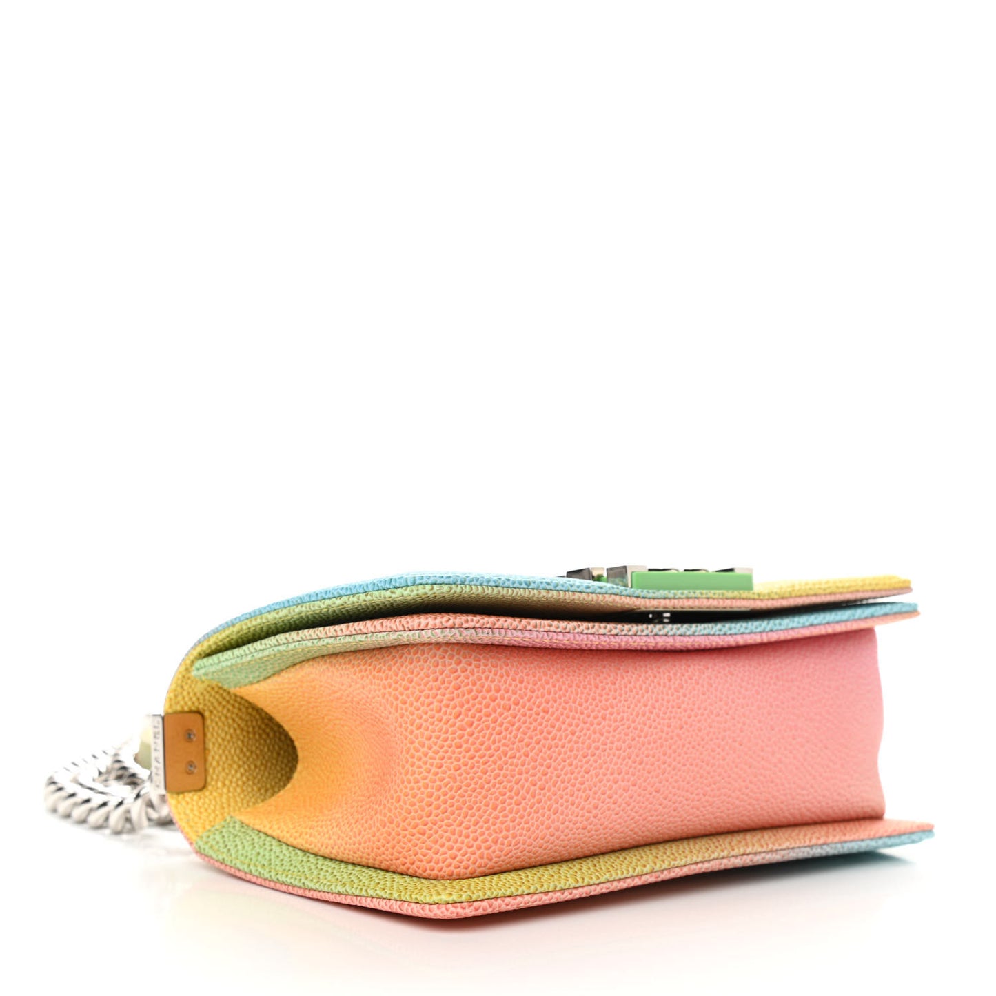 Caviar Quilted Small Cuba Rainbow Boy Flap Multicolor