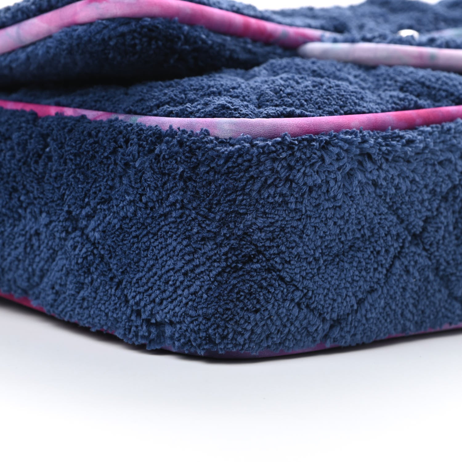 Chanel Mixed Fibers Quilted Large Flap Bag Navy Blue 9 of 11