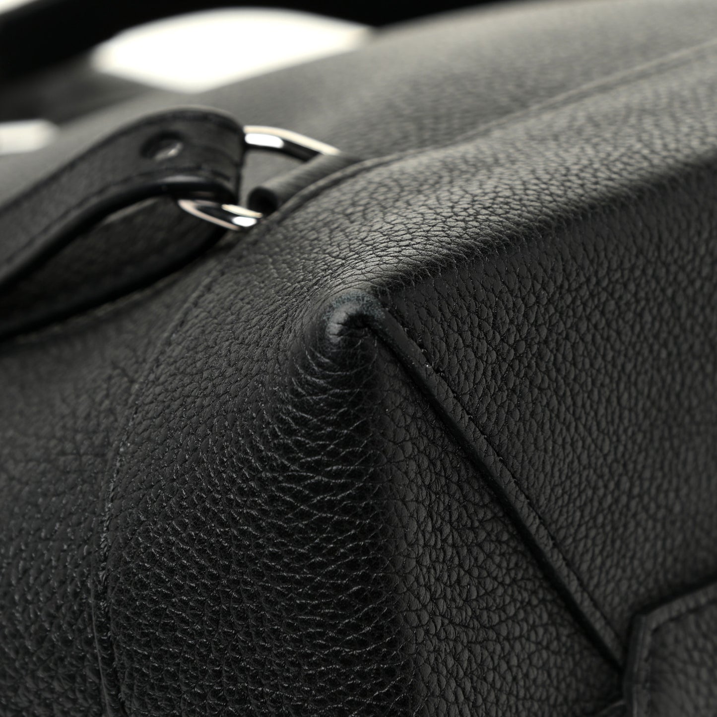 Calfskin Lockme Backpack Black
