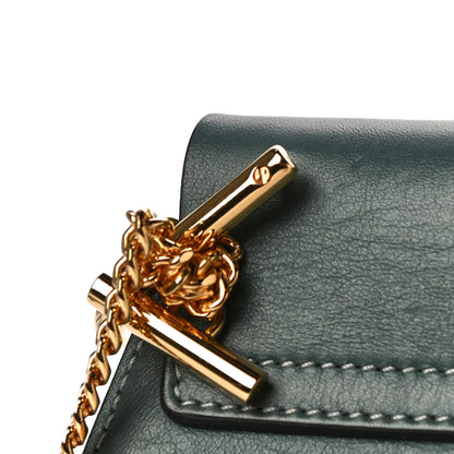 Chloe Suede Smooth Calfskin Drew Shoulder Bag Cloudy Blue 16 of 16